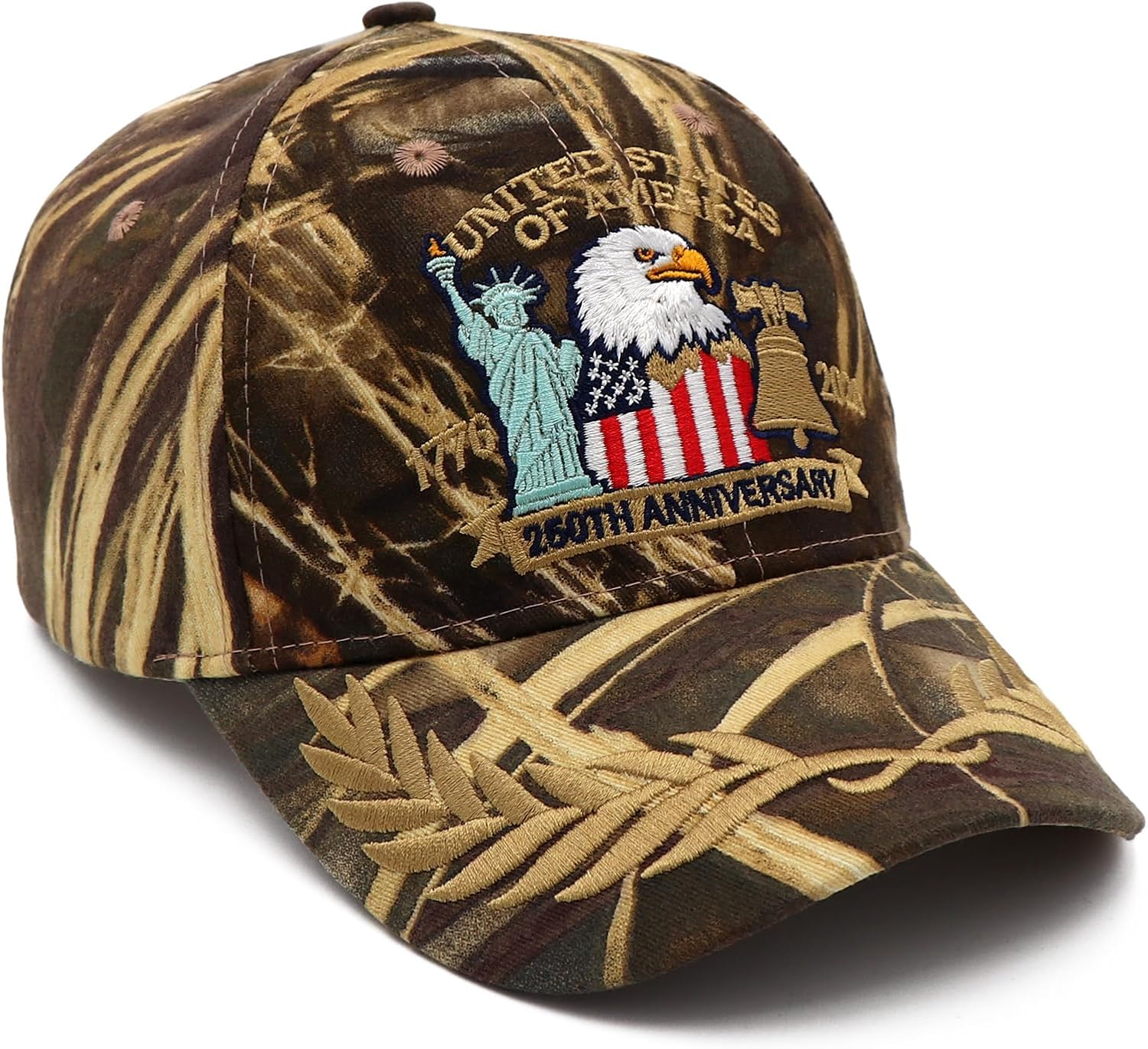 United States 250 Anniversary USA Hat, 1776-2026 Adjustable Embroidered Patriotic Hats 250 American Hat for Men Women - Image 3