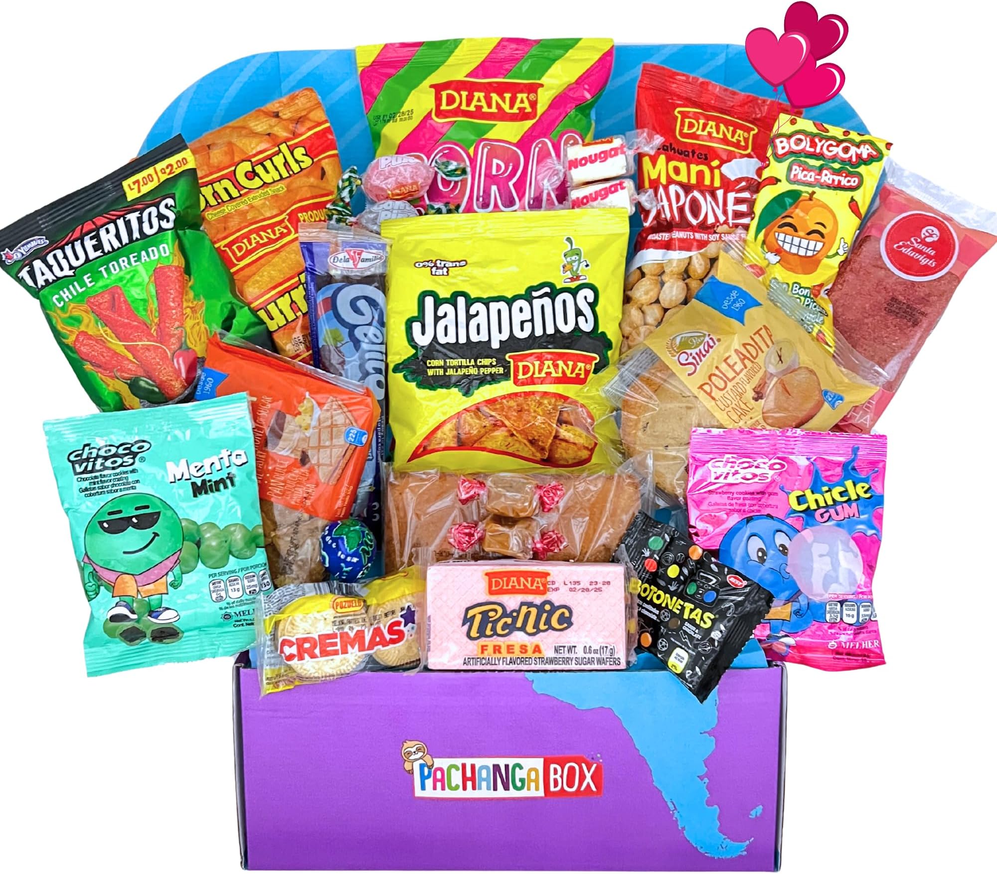 International El Salvador Snack Box - Ideal Gift! Tasty Hispanic and Latin American Snacks - FREE Custom Sticker