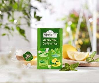 Ahmad Tea Green Tea | Green Tea Selection Pack | 20 Teabag Sachets | 1 Pack