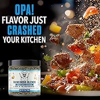 Vista 5 de Chimi Boss - Condimento de mesa griego, 7 onzas de ralladura, mezcla de hierbas mediterráneas multiusos para pollo, verduras, cordero, pescado y más