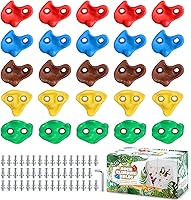 TOPNEW 25PCS Large Rock Climbing Holds for Kids & Adults - 230lbs Support, Weatherproof, Easy Install Indoor Outdoor Kit