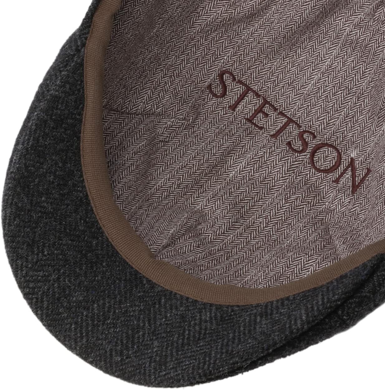 Stetson Kent Wool Earflaps Flat Cap Women/Men | Made in The EU