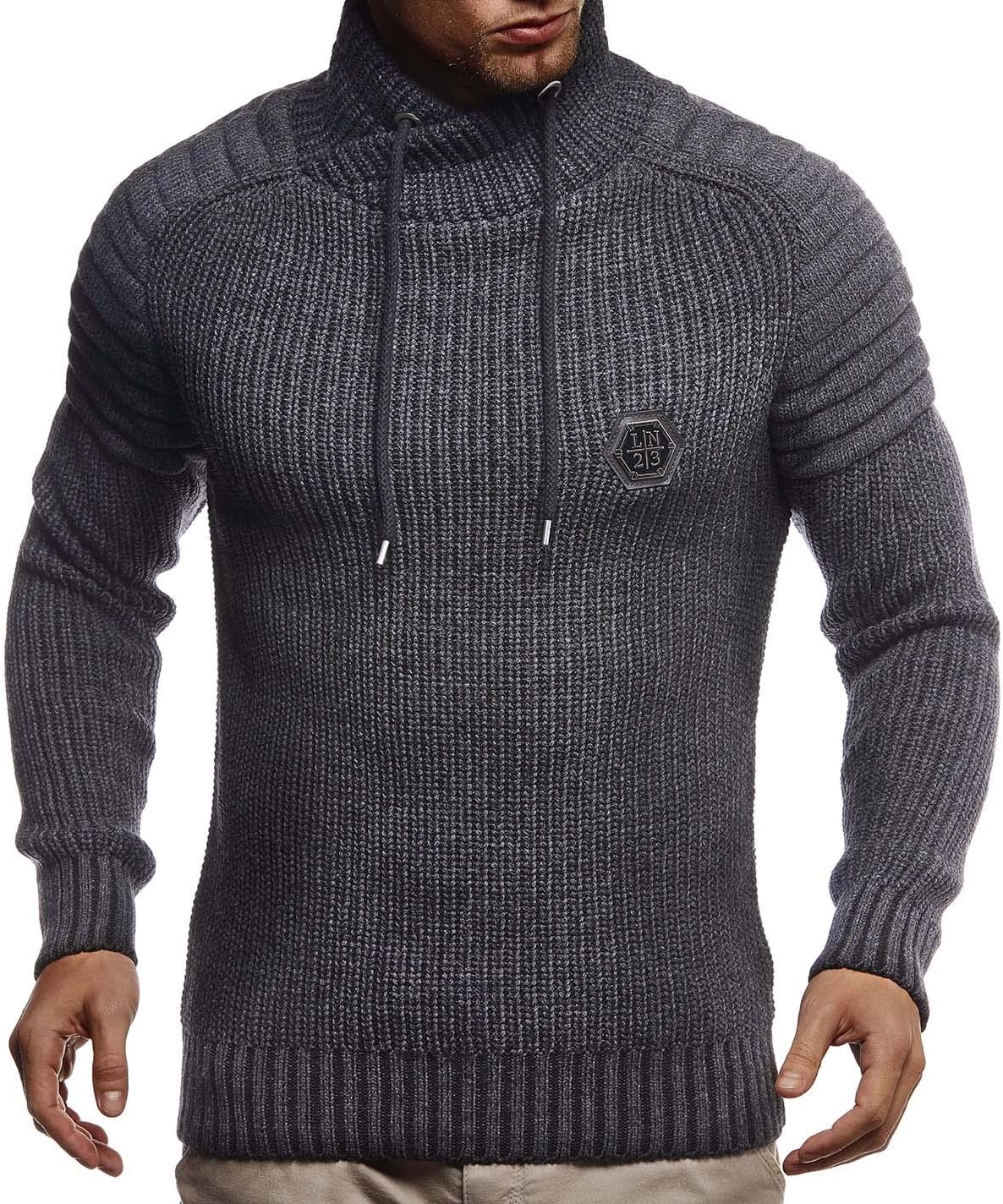 Leif Nelson Men's Pullover Knit Sweater LN-5235