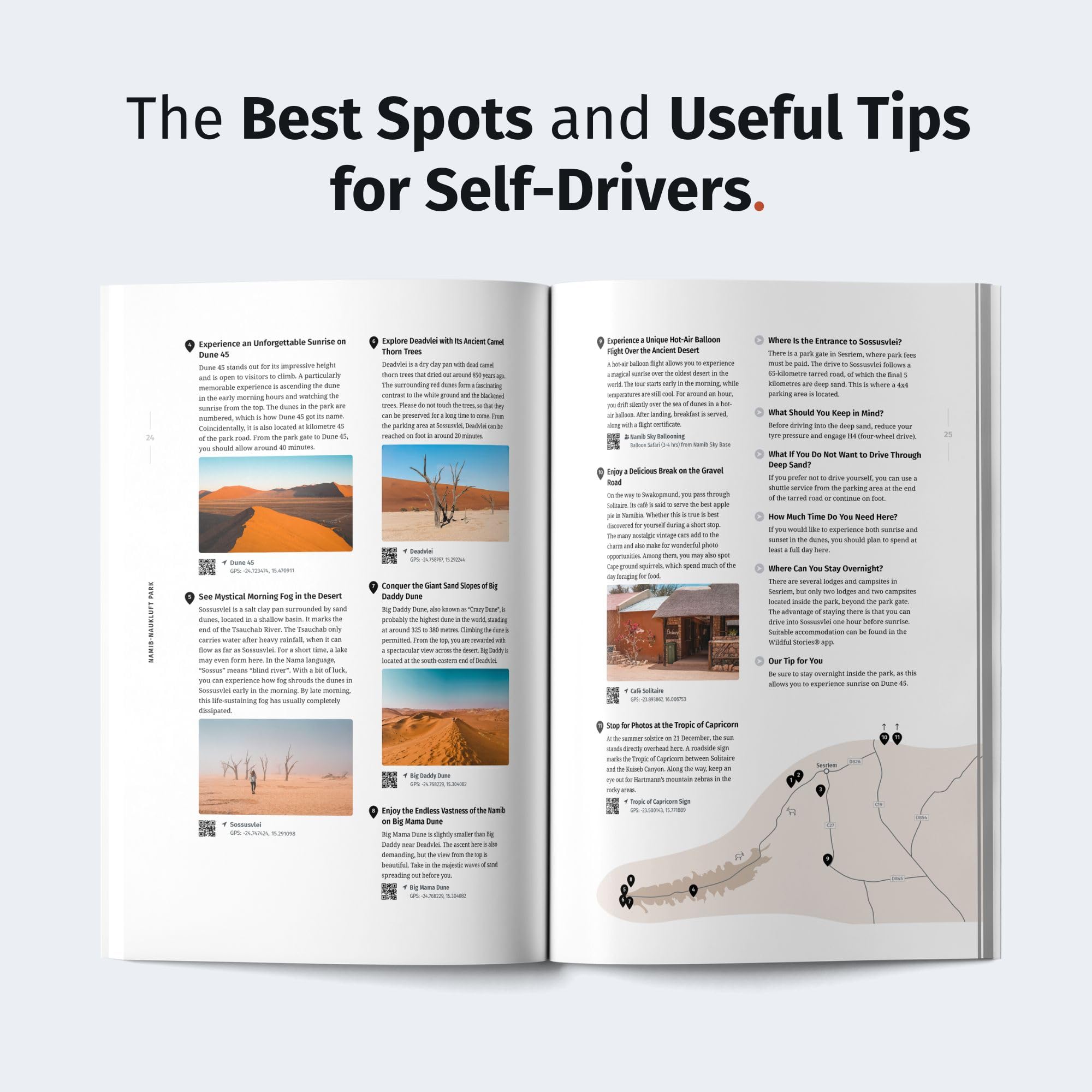 WILDFUL STORIES Namibia Travel Guide with Etosha National Park: Detailed Park Maps for Self-Drivers with Specific Spots and Drives for Unforgettable Wildlife Encounters