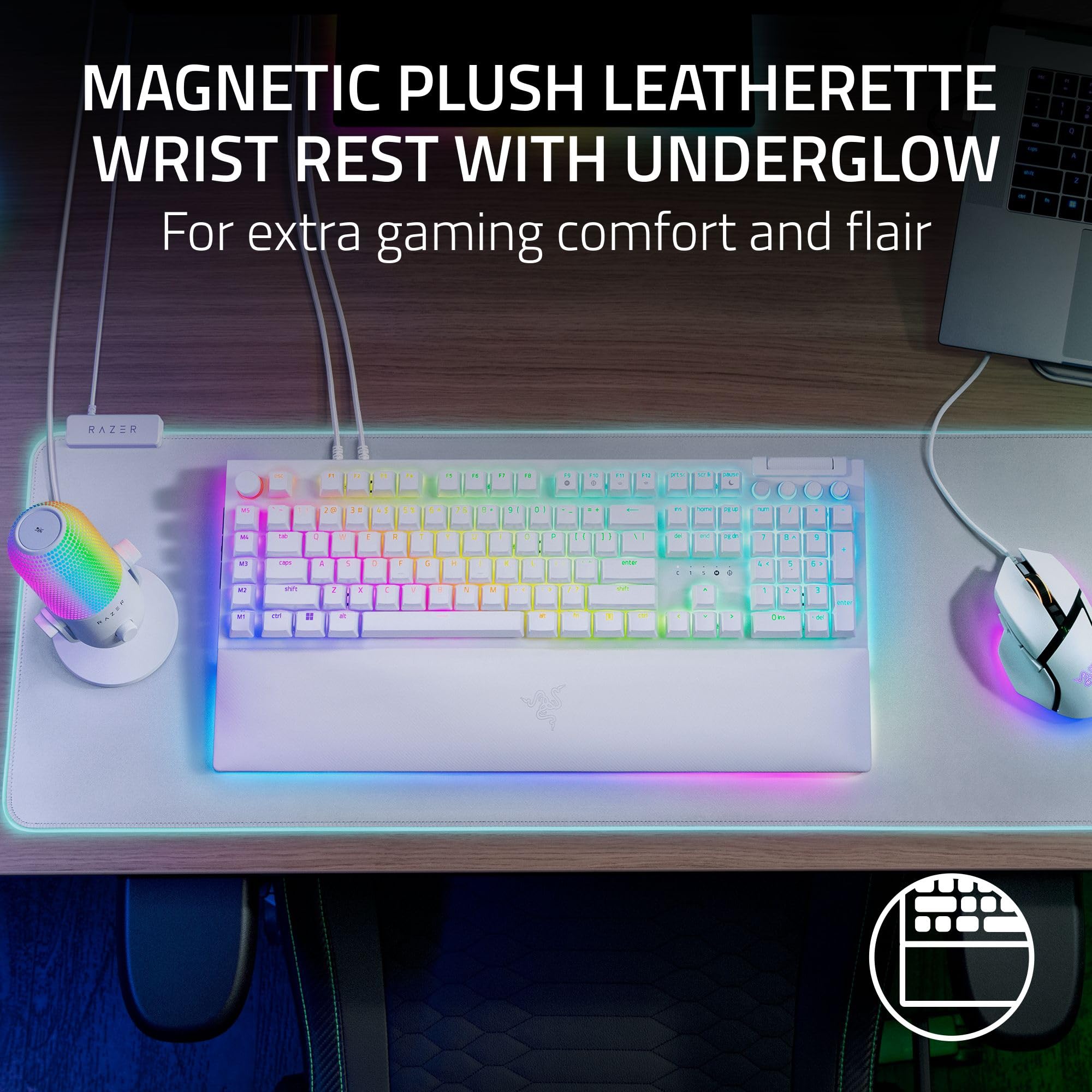 Amazon | RAZER BlackWidow V4 Pro 有線RGBキーボード ホワイト 整備