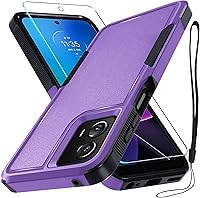 Vista 42 de RMOCR Funda compatible con Moto G 5G 2024, cuerpo completo, resistente, resistente, a prueba de golpes, con correa de cordón, protector de pantalla