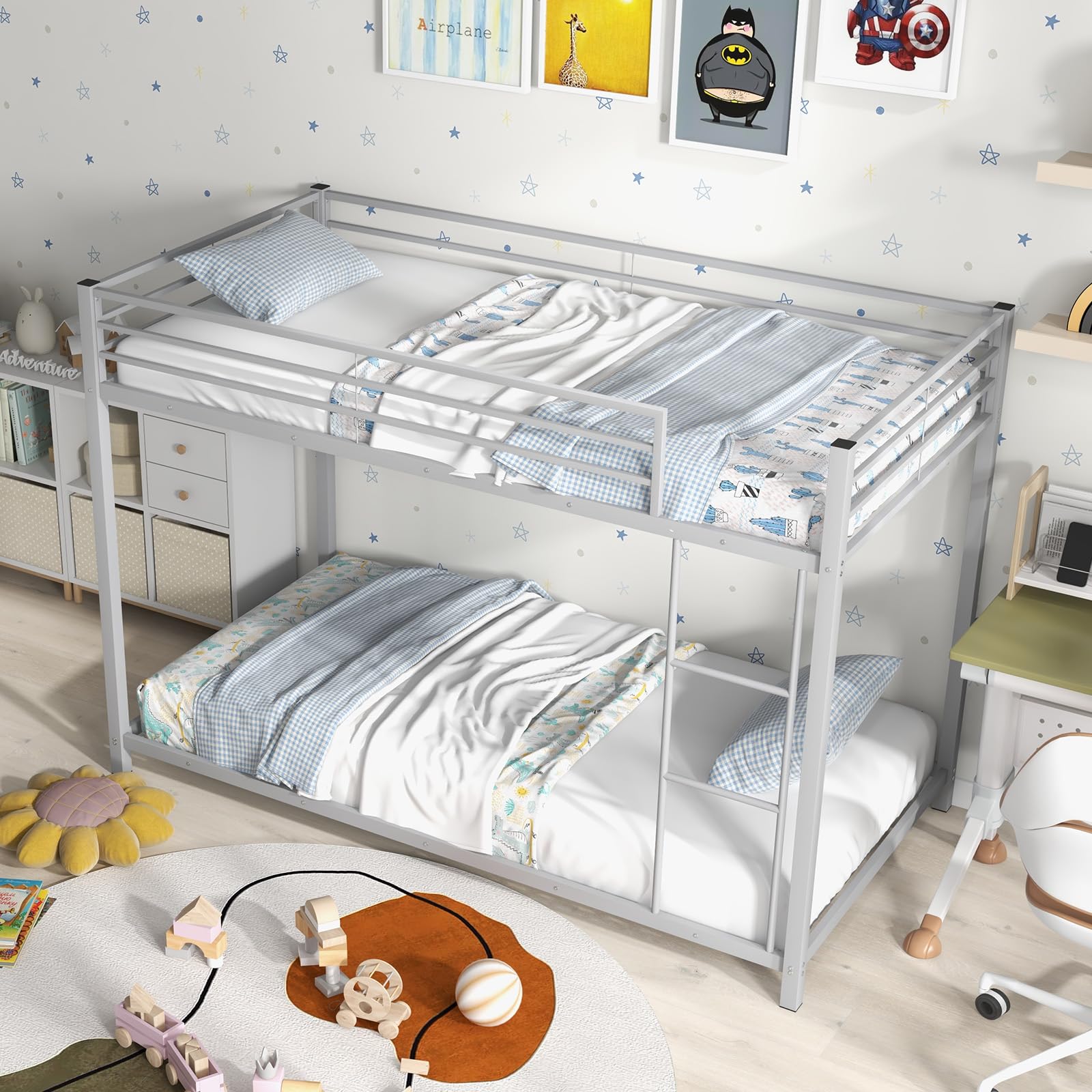 Giantex Twin Over Twin Metal Bunk Bed