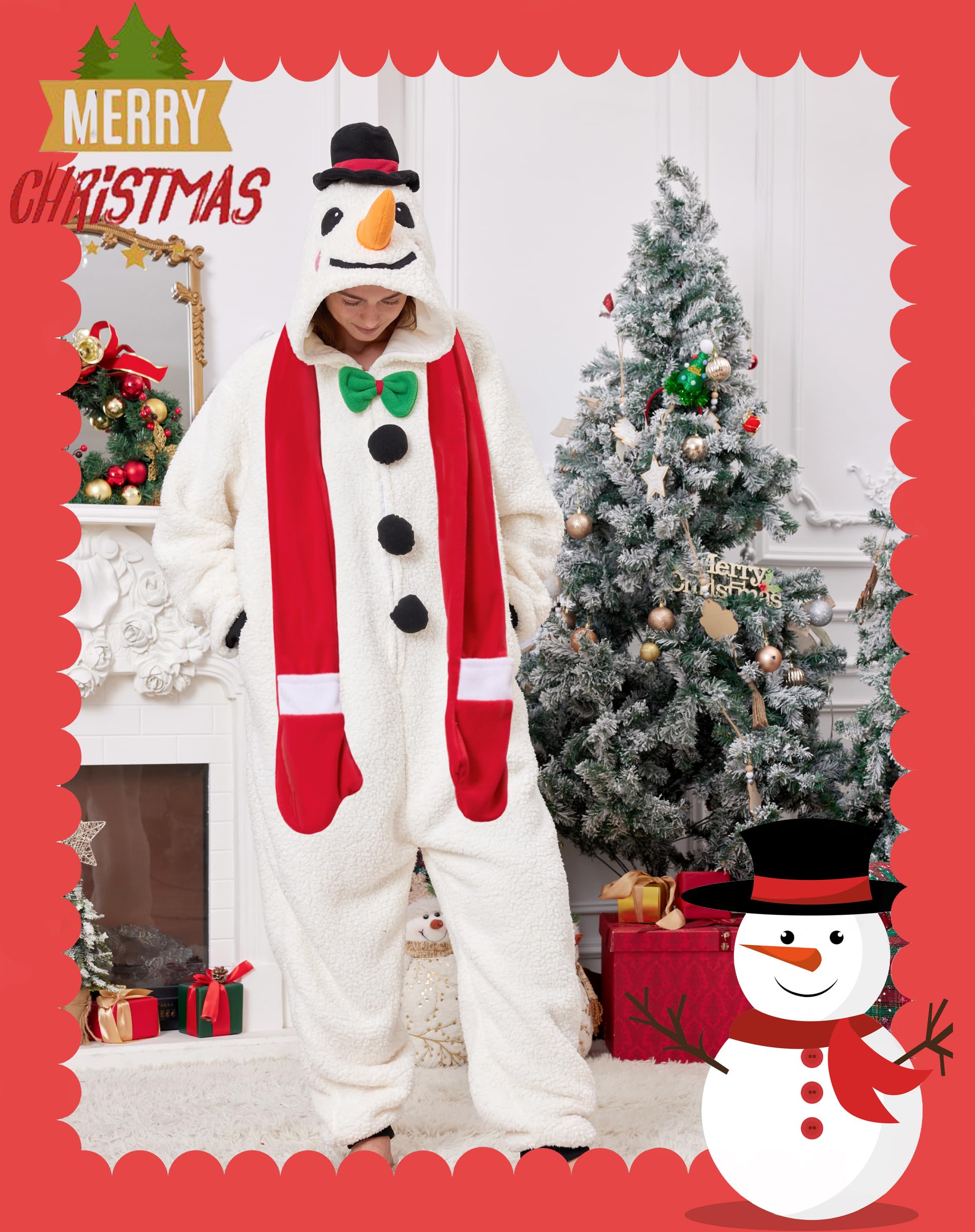 dressfan Pijama unisex de sherpa para adultos, disfraz de Halloween para mujeres y hombres