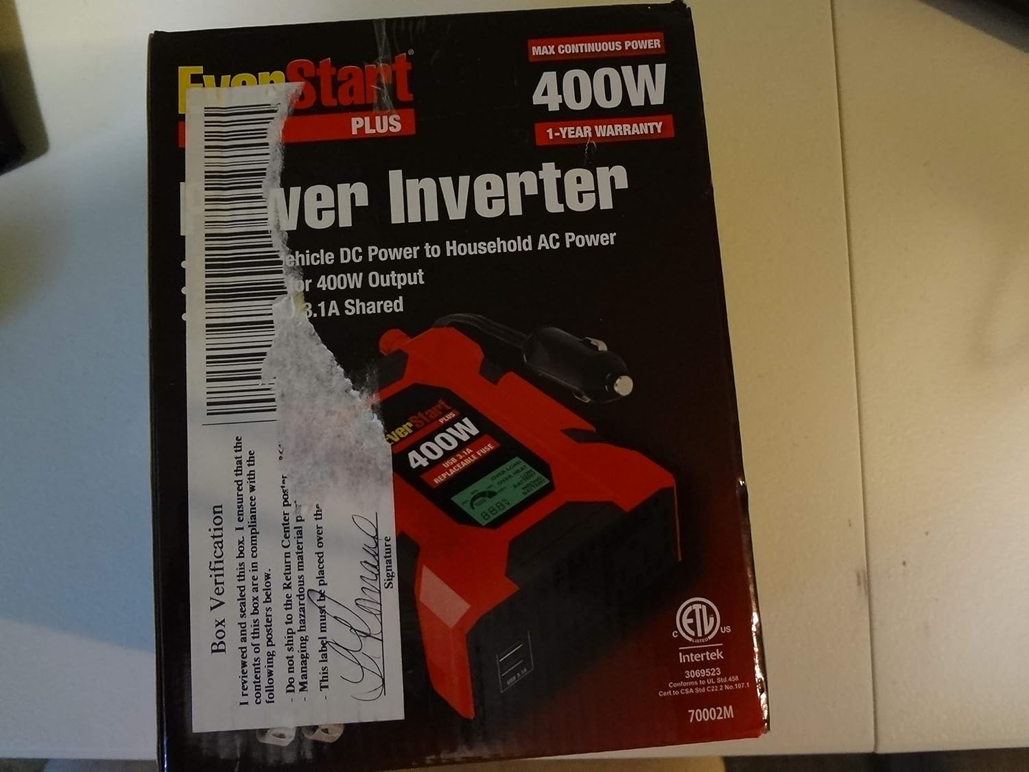 EverStart 70002M 400W Power Inverter Automotive