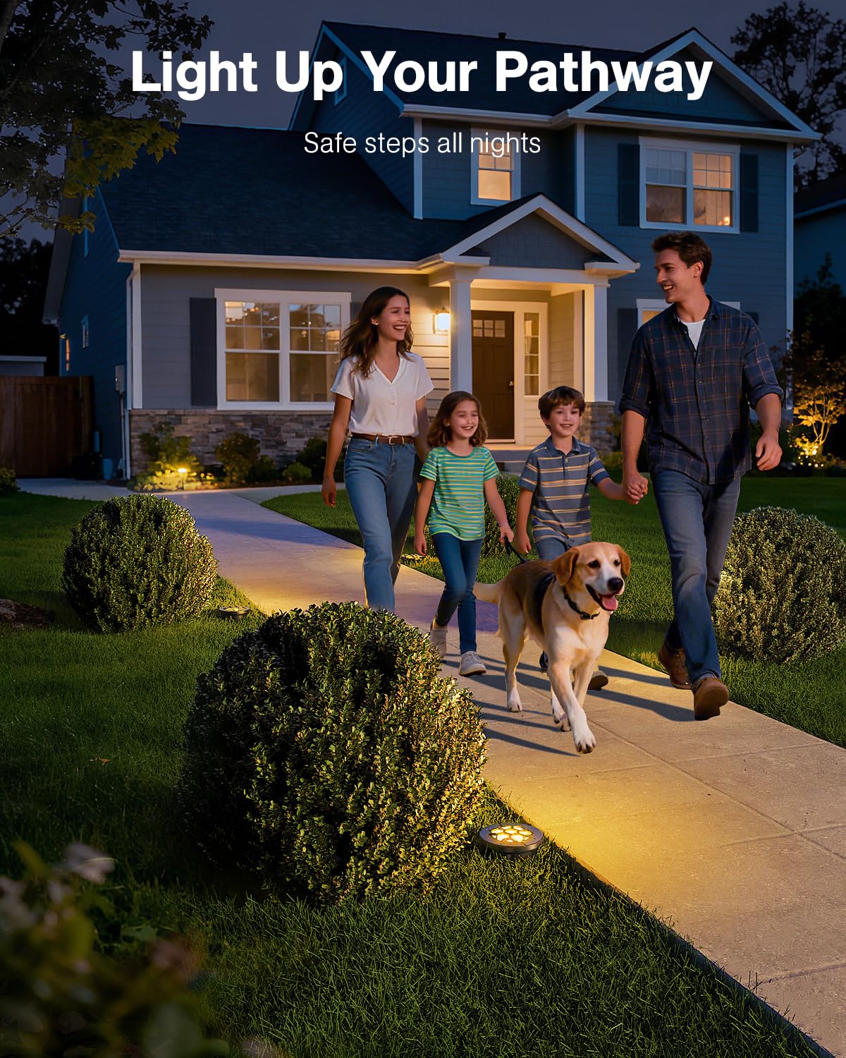 HIBOITEC Lote de 12 Focos Empotrados para Exterior, 12W 1200LM Baja Tensión 12-24V, Luz Blanca Cálida 3000K IP67 Impermeable, para Iluminación de Jardín, Terraza, Patio y Césped, Incluye