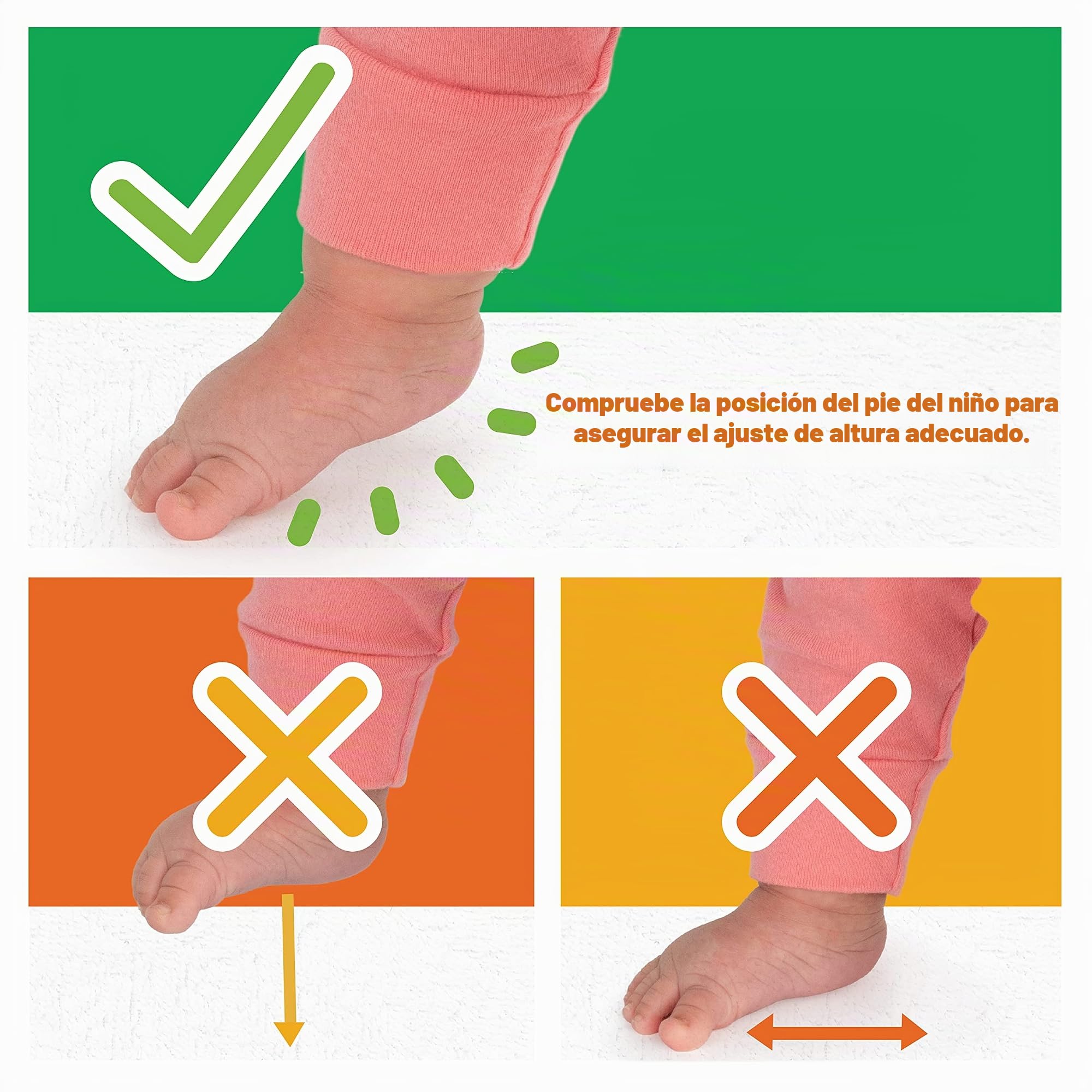 Bright Starts, Saltador Interactivo Portátil Pop 'N Jump, Dulces Golosinas, para Uso en Interiores y Exteriores, Incluye 4 Juguetes Sensoriales, para Bebés de 6 a 12 Meses
