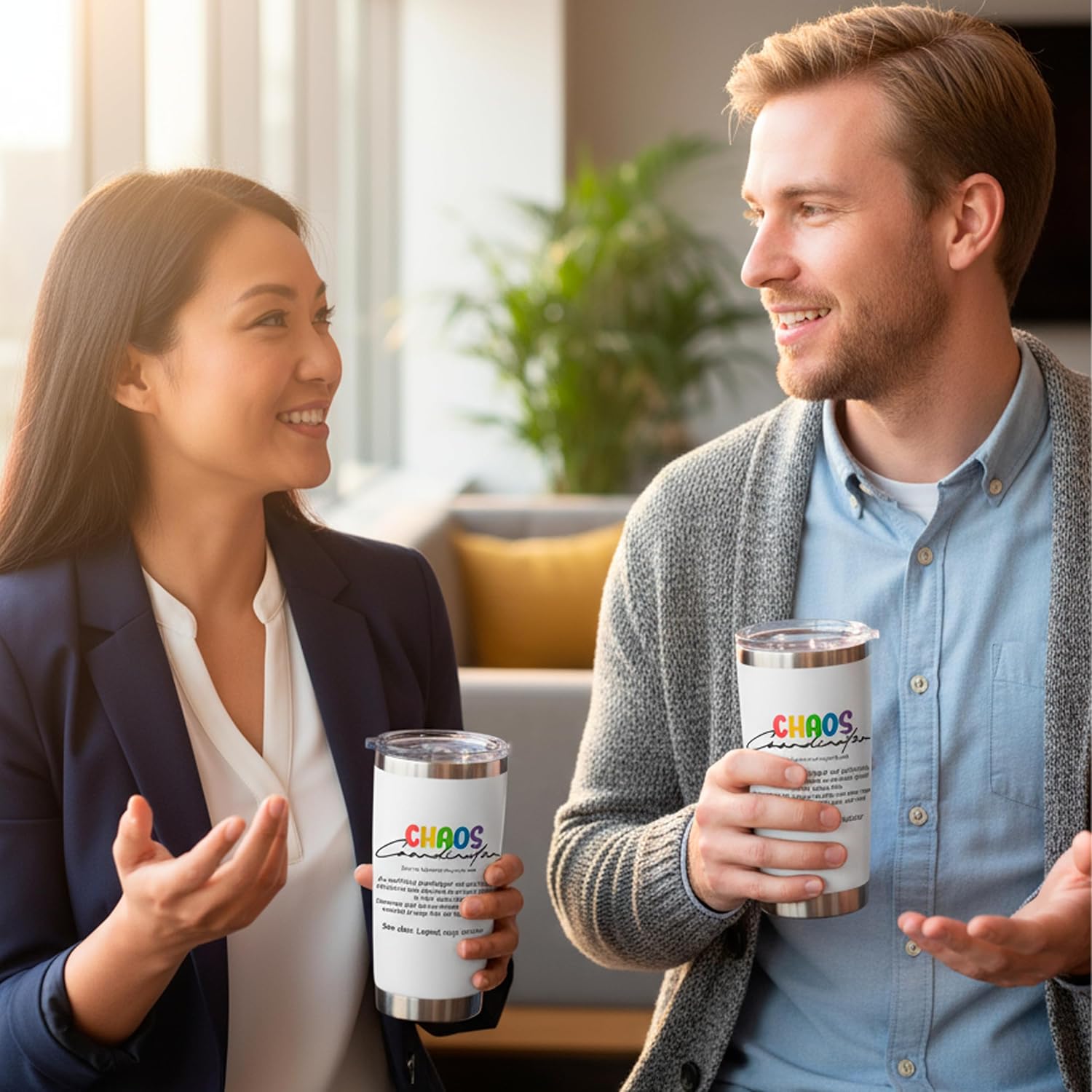 Chaos Coordinator Tumbler Thank You Gift for Women, 20 Oz Stainless Steel Cup with Lid, Funny Mug for Boss, Coworkers, Friends, Employee Appreciation for Nurse, Teacher Mom Christmas, Birthday - Image 4