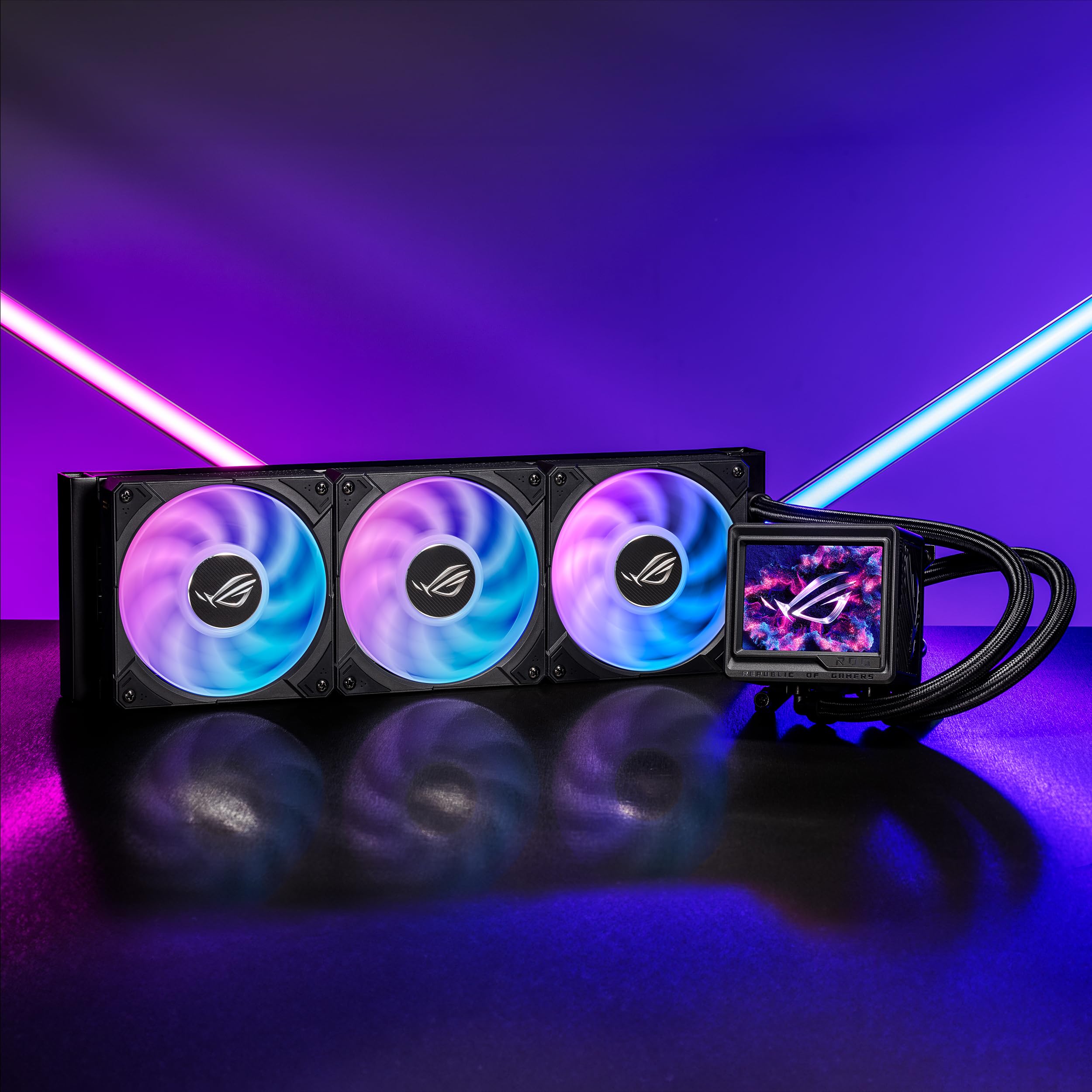 Amazon.co.jp: ASUS CPUクーラー 360mm オールインワン AIO 水冷 LCD