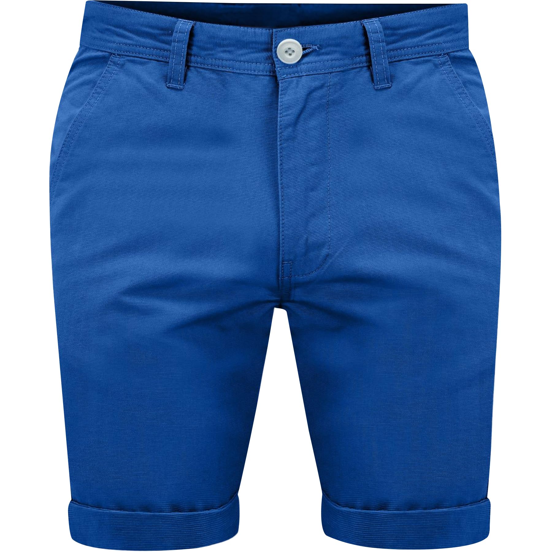 Westace Men's Royal Blue Chino Shorts Casual 100% Cotton Cargo Combat 38