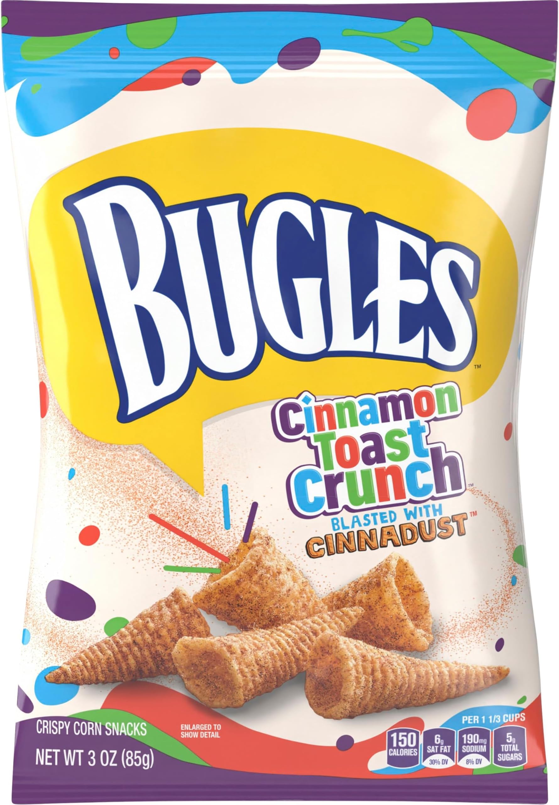 Corn Snacks, Sweet and Salty Churro, 3 Oz (Pack of 6)
