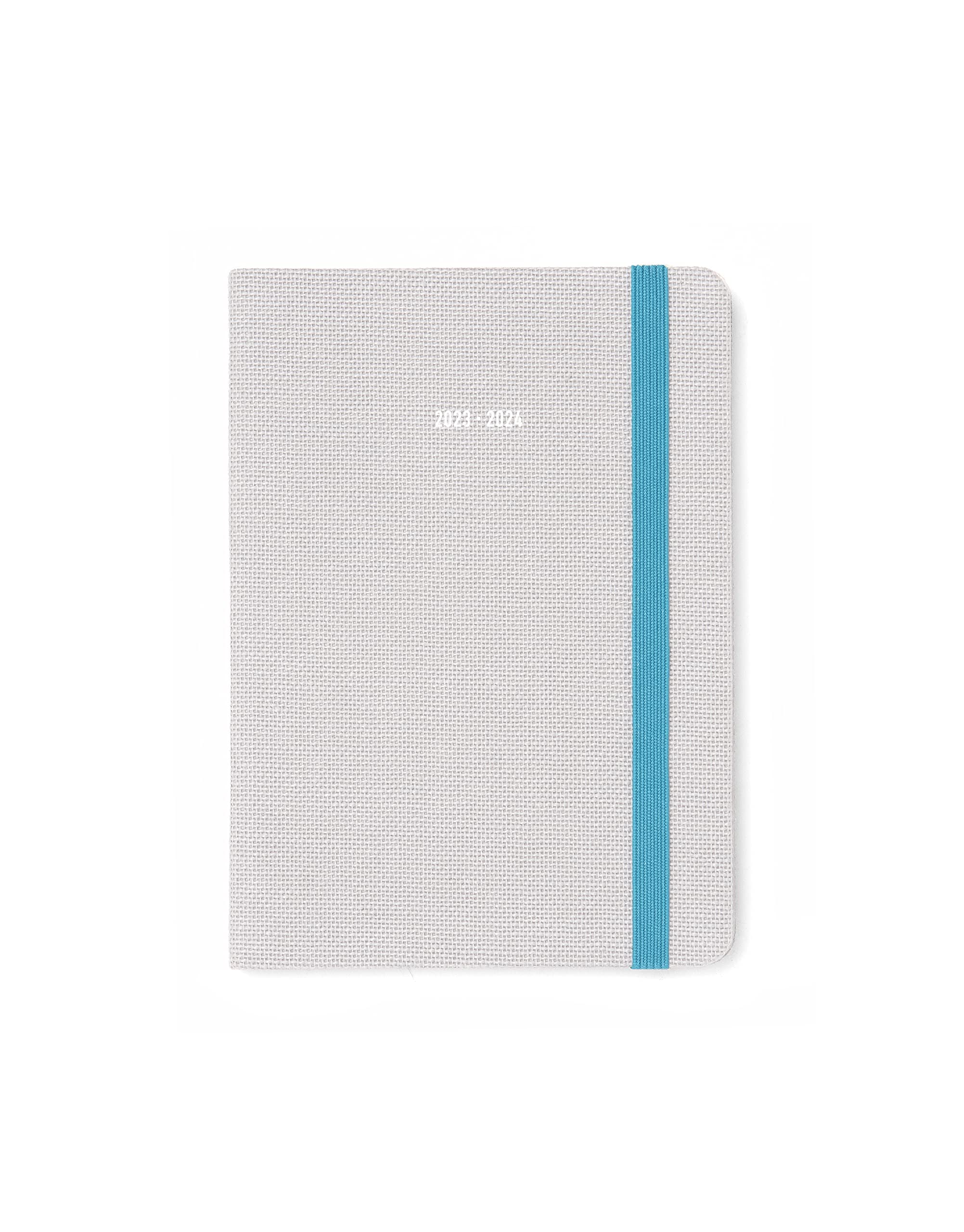 Letts Raw A6 day to a page with appointments 2023/2024 academic diary - grey