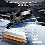 Support de téléphone de voiture - 360° Support de téléphone de tableau de bord rotatif pour iPhone, Samsung & Tous les Smartphones Installez rapidement, Poignée de silicone non glissante & Accessoires de voiture de tableau de bord