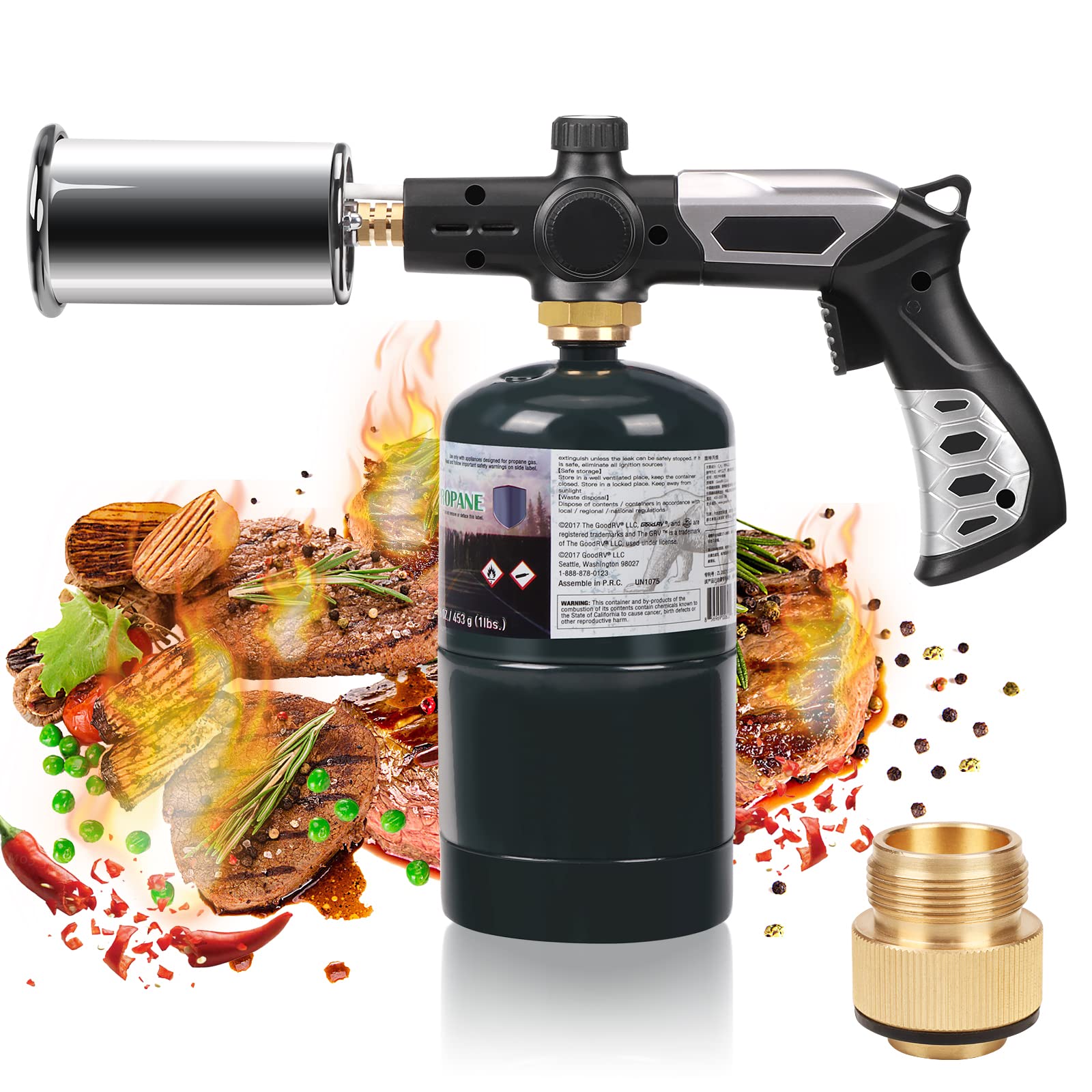 Buy Propane Torch Head for Propane Tank, Powerful Blow torch Adjustable