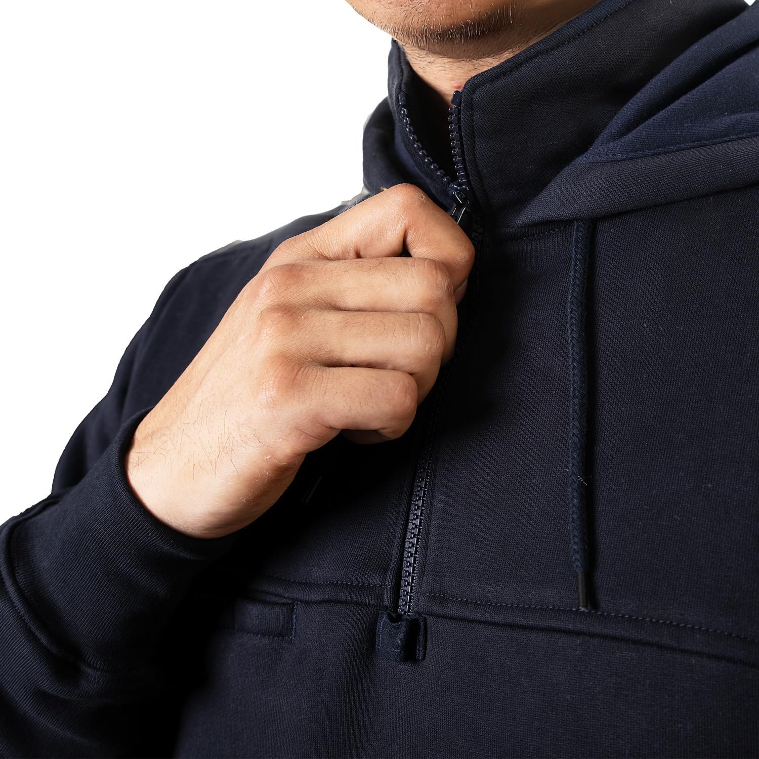 GAME Apparel - The Next-Gen Quarter Master 1/4 Zip Hooded Job Coat with Side Access Zippers, Style# 8545