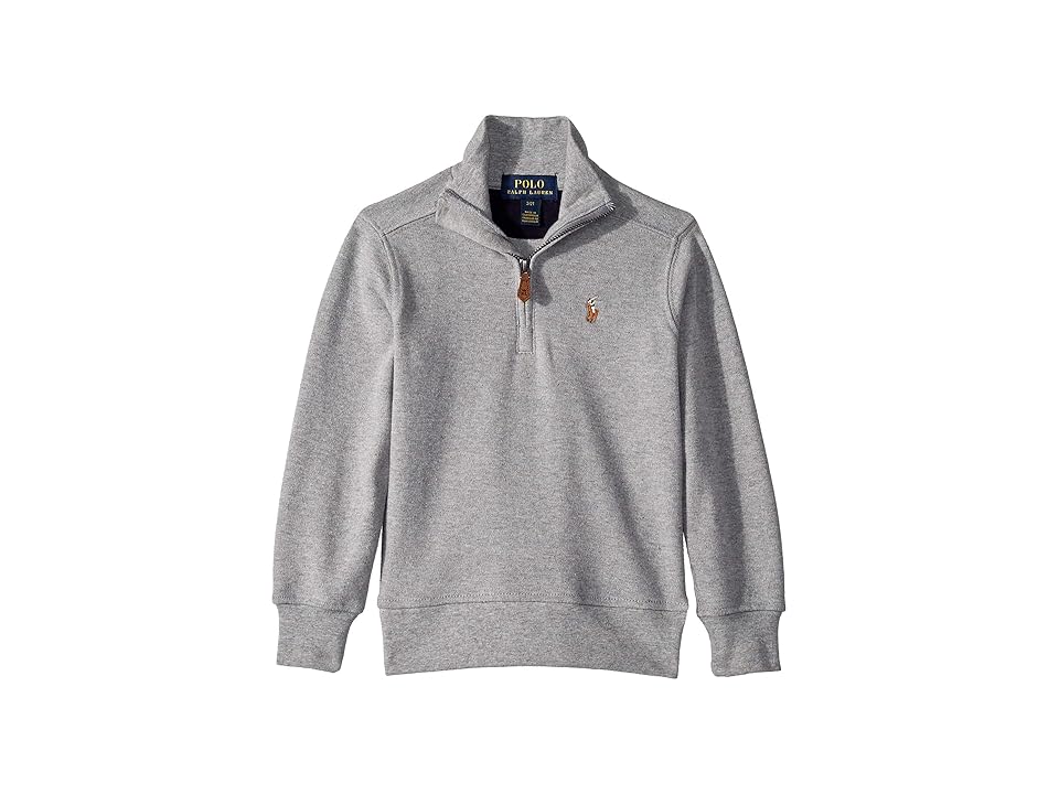 

Polo Ralph Lauren Kids Cotton 1/2 Zip Pullover (Toddler) (Andover Heather) Boy's Clothing