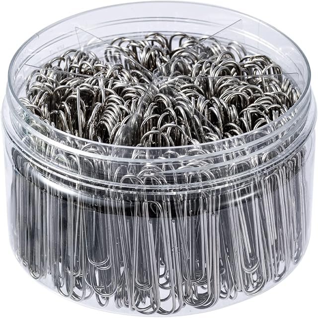 Large Paper Clips,Jumbo Paper Clips,2Inch Paper Clips Large Size, 300 Pcs Smooth Big Paperclips for Office Supplies Sliver