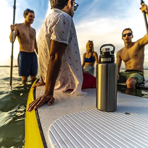 Miniatura 10 de Tervis Vaso aislado de triple pared de camuflaje verde musgo mantiene las bebidas frías, botella de boca ancha de 24 onzas, acero inoxidable, 1