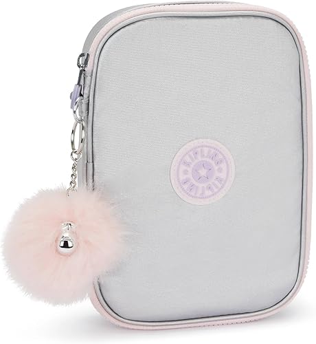 Vista 161 de Kipling - Estuche impreso para 100 bolígrafos para mujer, accesorios de organización, suministros de arte, maquillaje, organizador de viaje Aqua