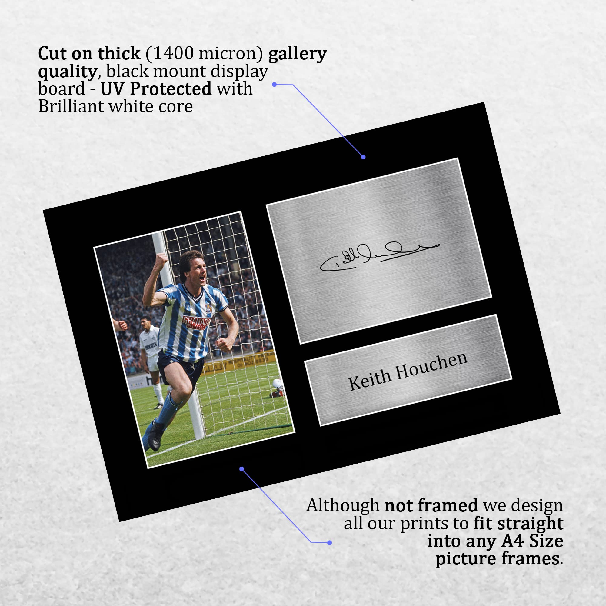 HWC Trading A4 Keith Houchen Coventry City Gifts Printed Signed Autograph Picture for Football Fans and Supporters - Image 3