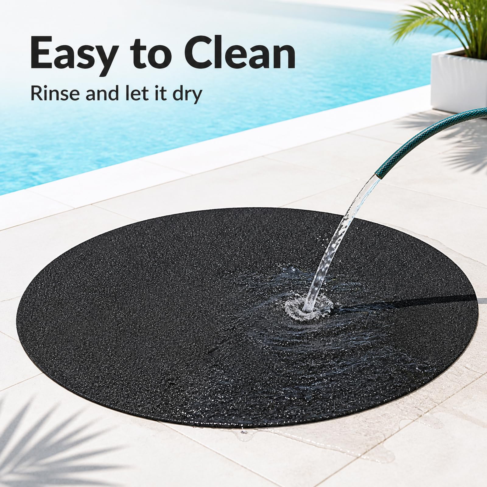 Alfombrilla De Suelo para Piscina,Base De Piscina Antideslizante | Impermeable Y Antipolvo,FáCil De Usar,Apto Para Su Uso En CéSped, Madera O Concreto En El JardíN