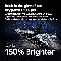 Vista 9 de LG Clase de 55 pulgadas OLED evo Serie G4 Smart TV Procesador 4K Pantalla Plana con Magic Remote Alimentado por IA con Alexa Integrado