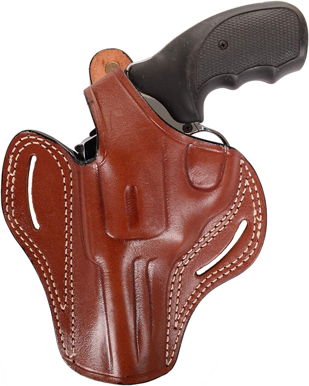 Pusat Holster Premium Leather Thumb Break Belt Holster 4 inch 38 SPL for Revolver Taurus Model 82 Left Hand