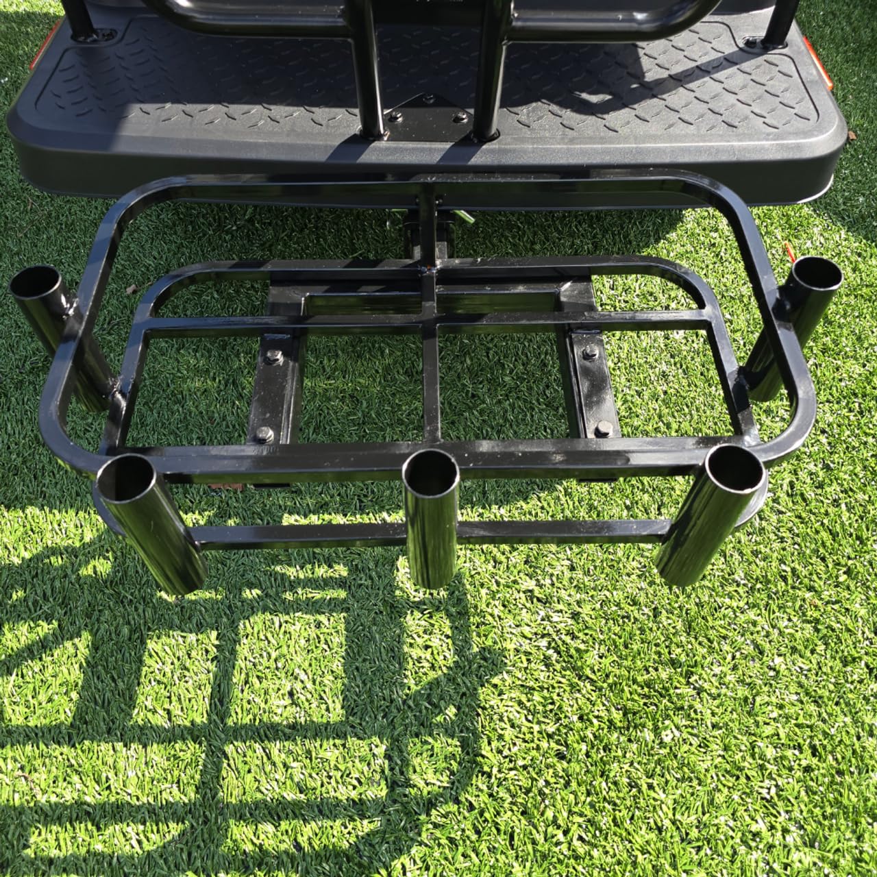 REVENGE Premium Heavy Duty Hitch Mount Cooler and Rod Holder Rack (Fits Any 2