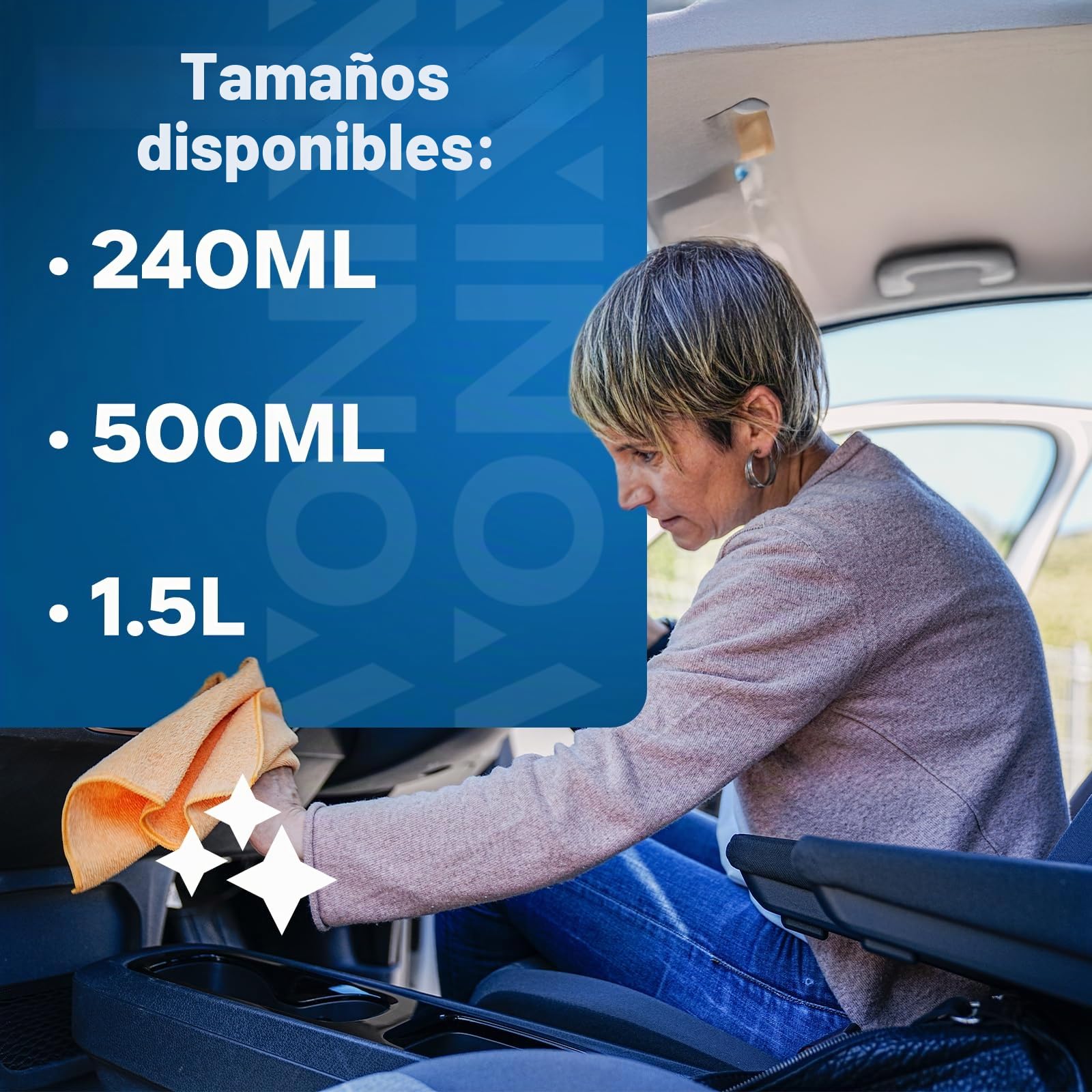 Vonixx Intense 500ml renovador de plásticos Renovador de Plásticos Interior Coche Intense – Brillo Natural sin Grasa, Protección UV y Efecto Duradero 6 Meses