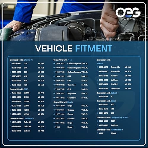 Miniatura 4 de Piezas OEG Nuevo alternador compatible con estuche Holland Farm GM compatible con Jeep Car Truck Ihc International Farmall Tractor Loader Combine