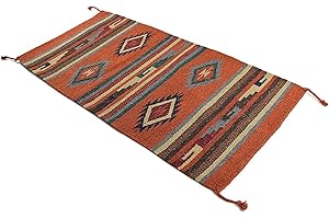 Bohemian Chic Meets Native American Charm with this Southwest-Inspired Washable Navajo Rug