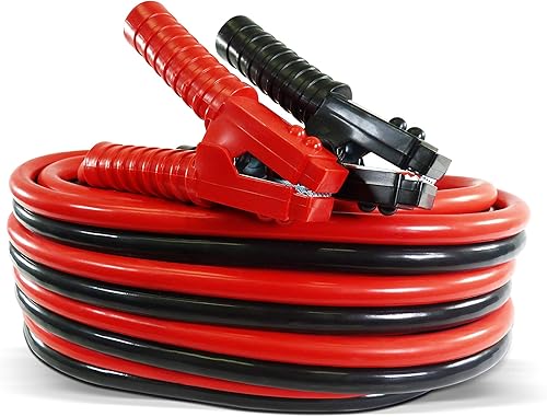 Schumacher Calibre BC1 1, cable de refuerzo de 25 pies con clasificación 900A