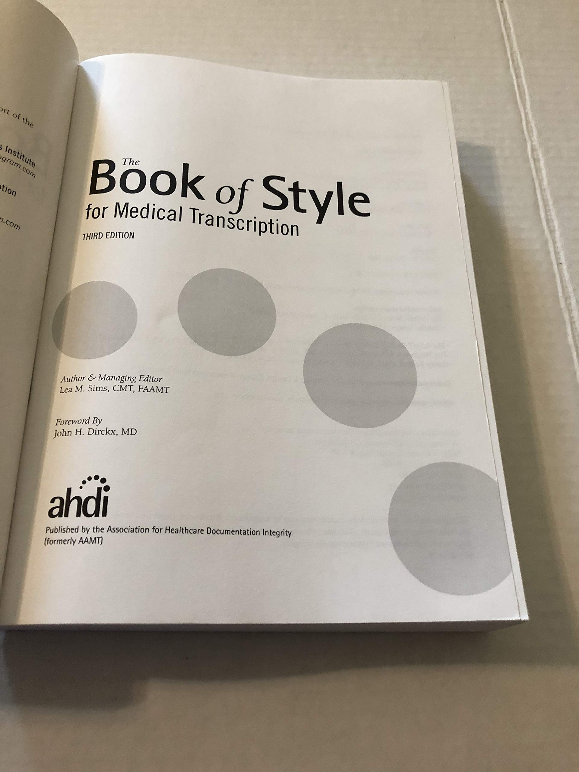 The Book of Style for Medical Transcription, 3rd Edition - Image 2