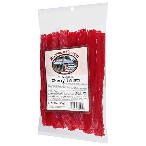 Miniatura 88 de Backroad Country Old Fashioned Red Twists - Caramelo de regaliz - Hecho en los Estados Unidos - 16 onzas (paquete de 1)
