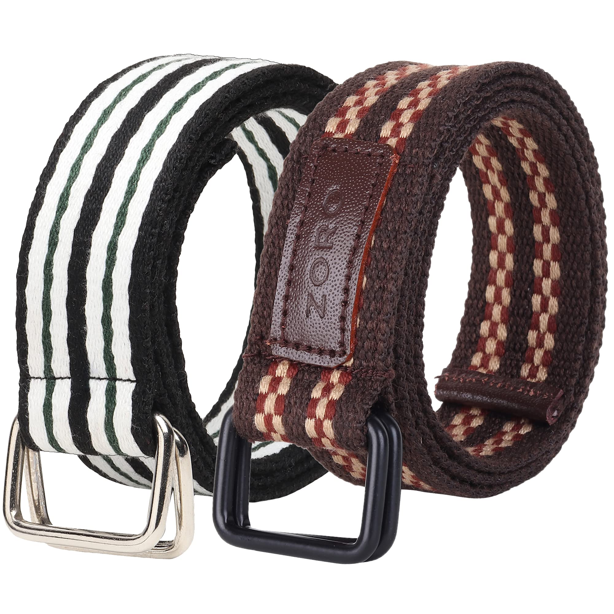 Cotton Woven Fabric Belt for Men | M01-CB01 | Pack of 2-image-39