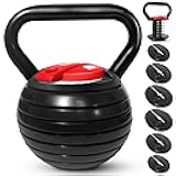 Yes4All Adjustable Kettlebell, Kettle Grip, Kettlebell Handle, Convert to Kettlebells Weight Set