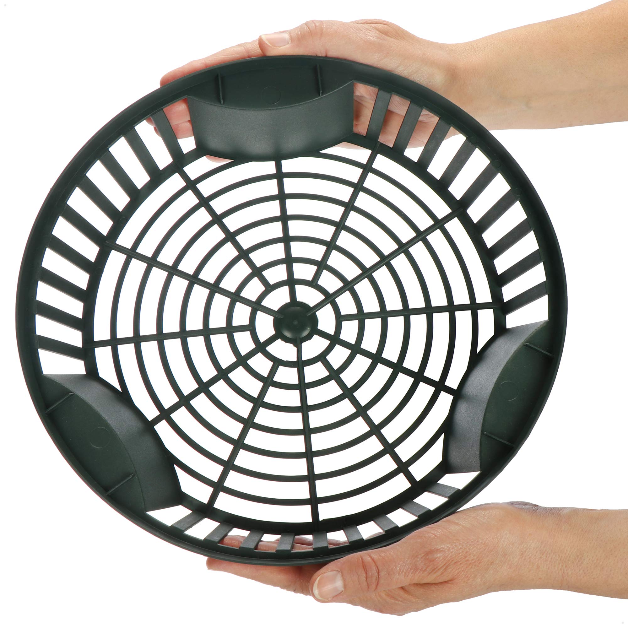 com-four® 6X paniers à Plantes pour bulbes à Fleurs, Pot de Multiplication pour la Plantation et Le Stockage des Plantes à bulbes, Panier d'oignons Verts (06x jardinière Verte - 26,5 cm)