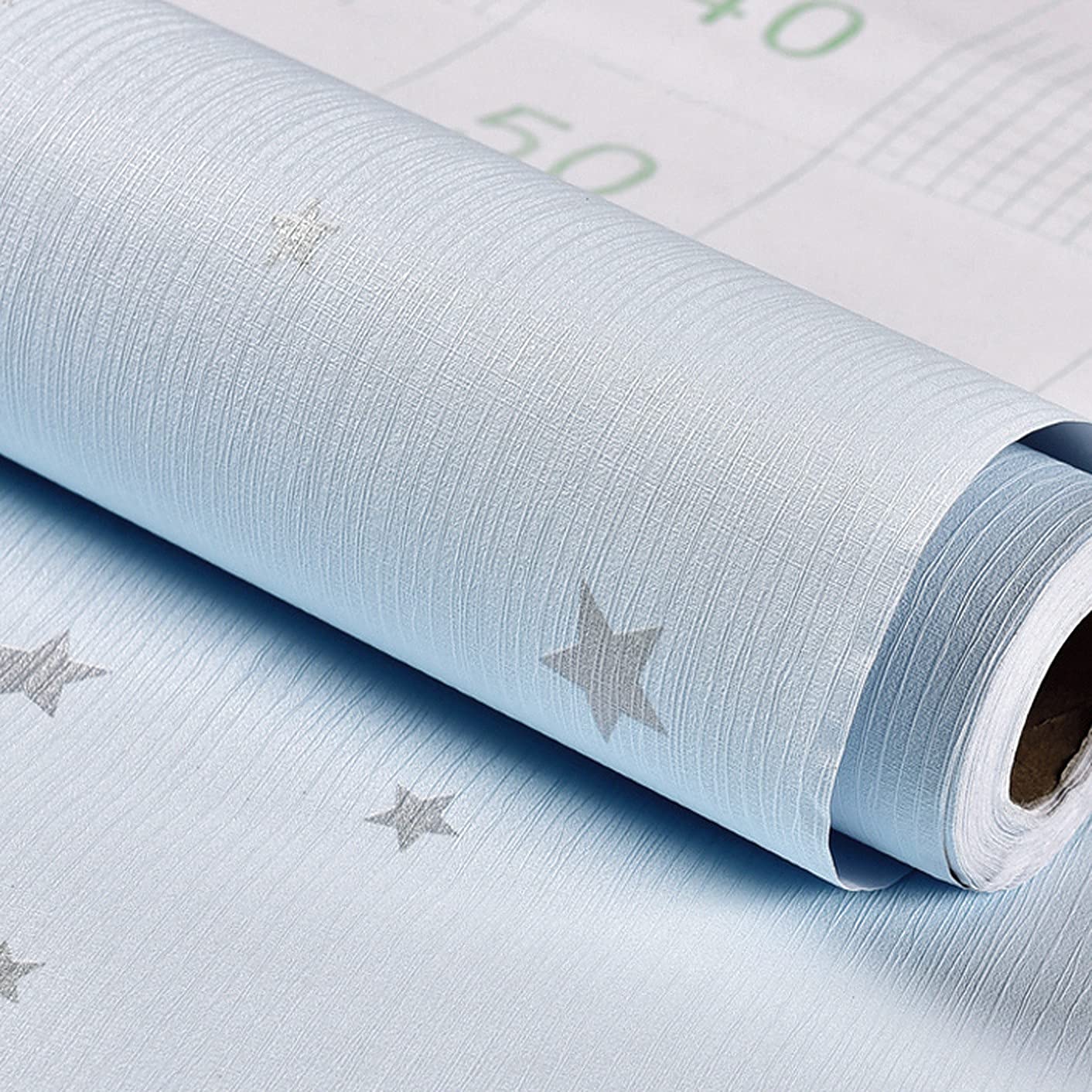 wolpin Wall Stickers Wallpaper Living Room Hall (45 x 300 cm) Self Adhesive Blue Textured Stars Modern Pattern, Kids Room Decoration, Blue (B08Z3W34DZ) Amazon Price History, Amazon Price Tracker