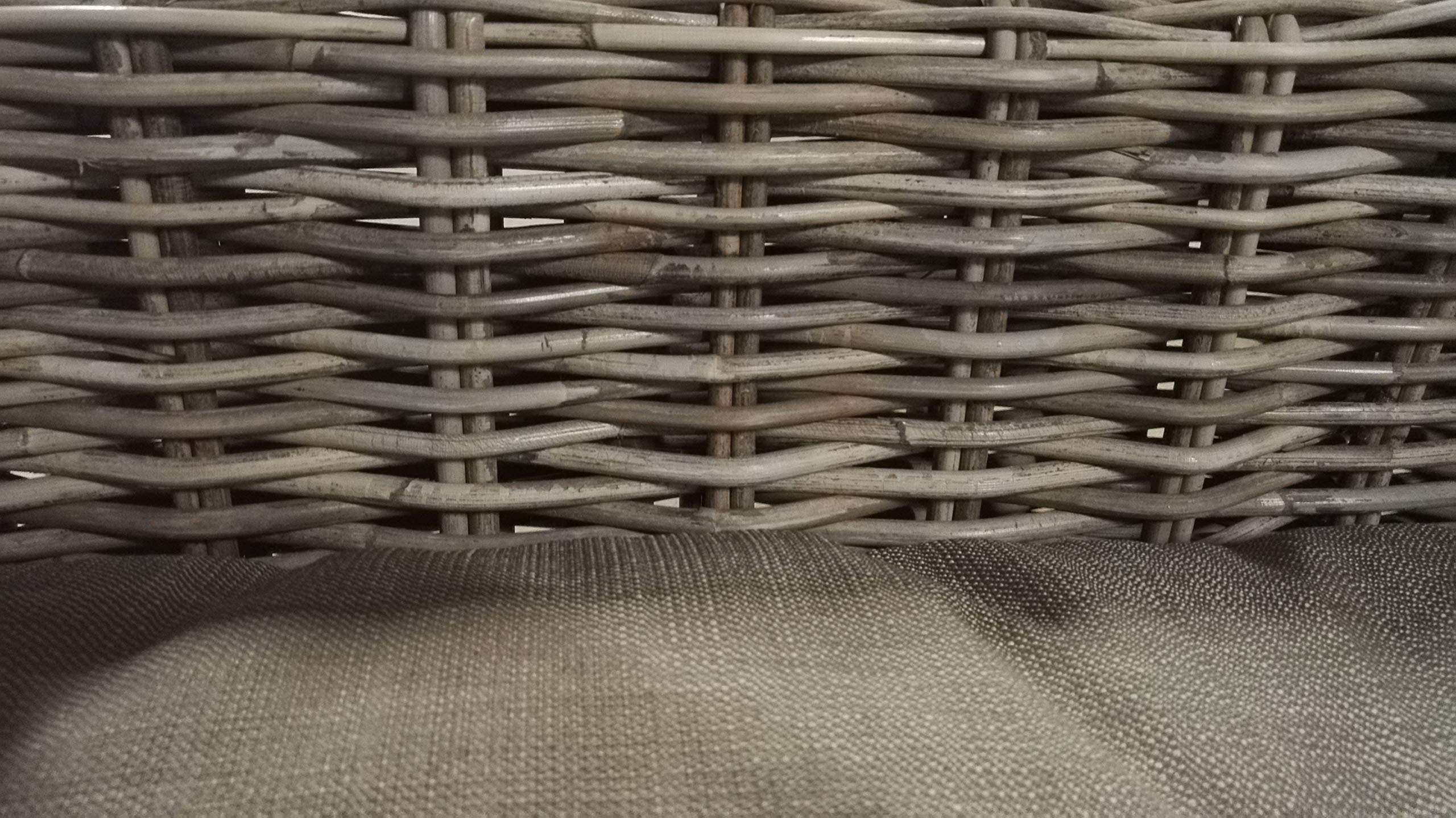 Dekoracja dla psa/legowisko dla psa z naturalnego rattanu z poduszkami/duży kosz dla psów (rozmiar XL)