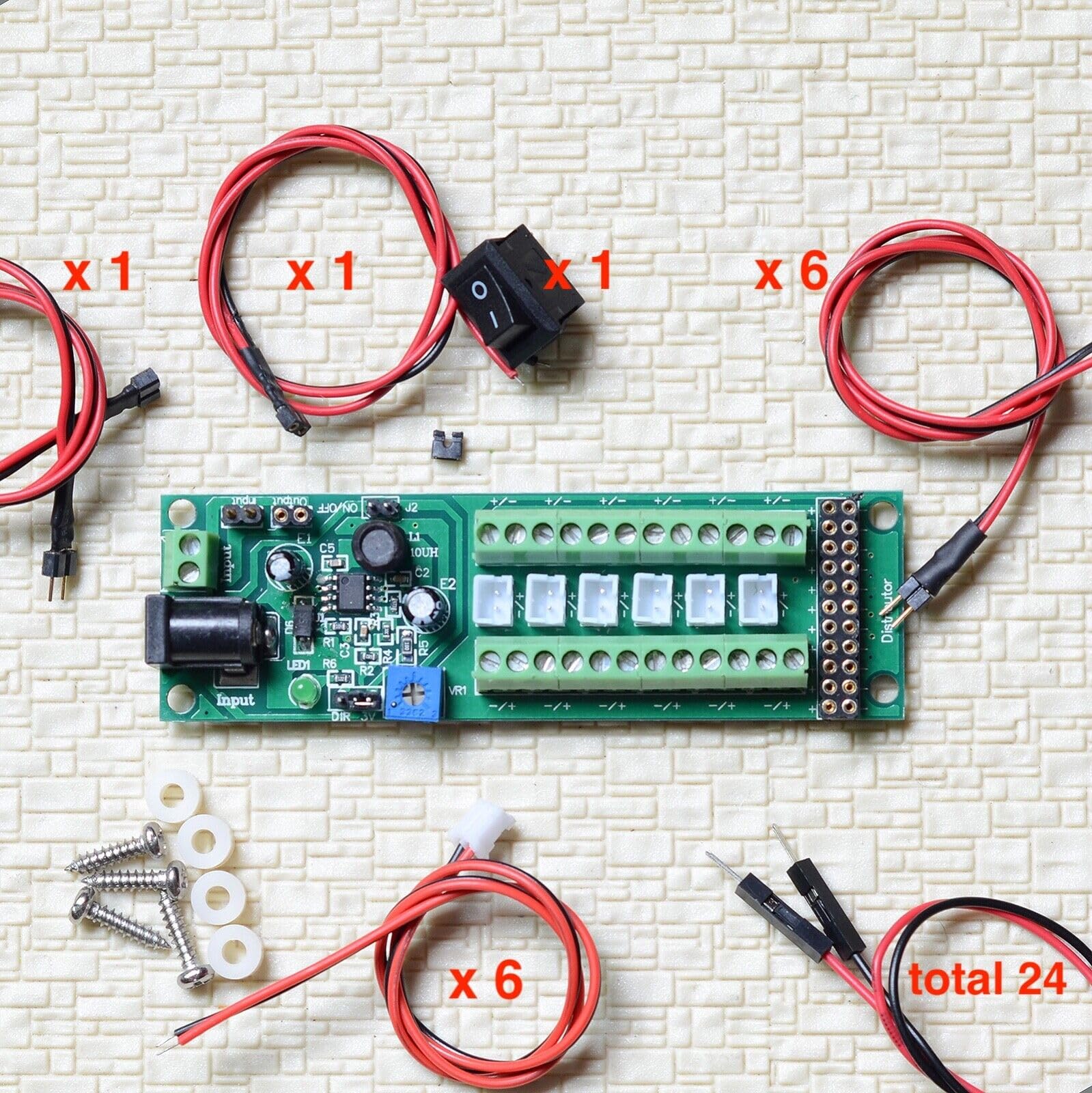New Power Distribution Board Self Adapt Distributor Compatible for Ho N O Led Street Light Hub Material