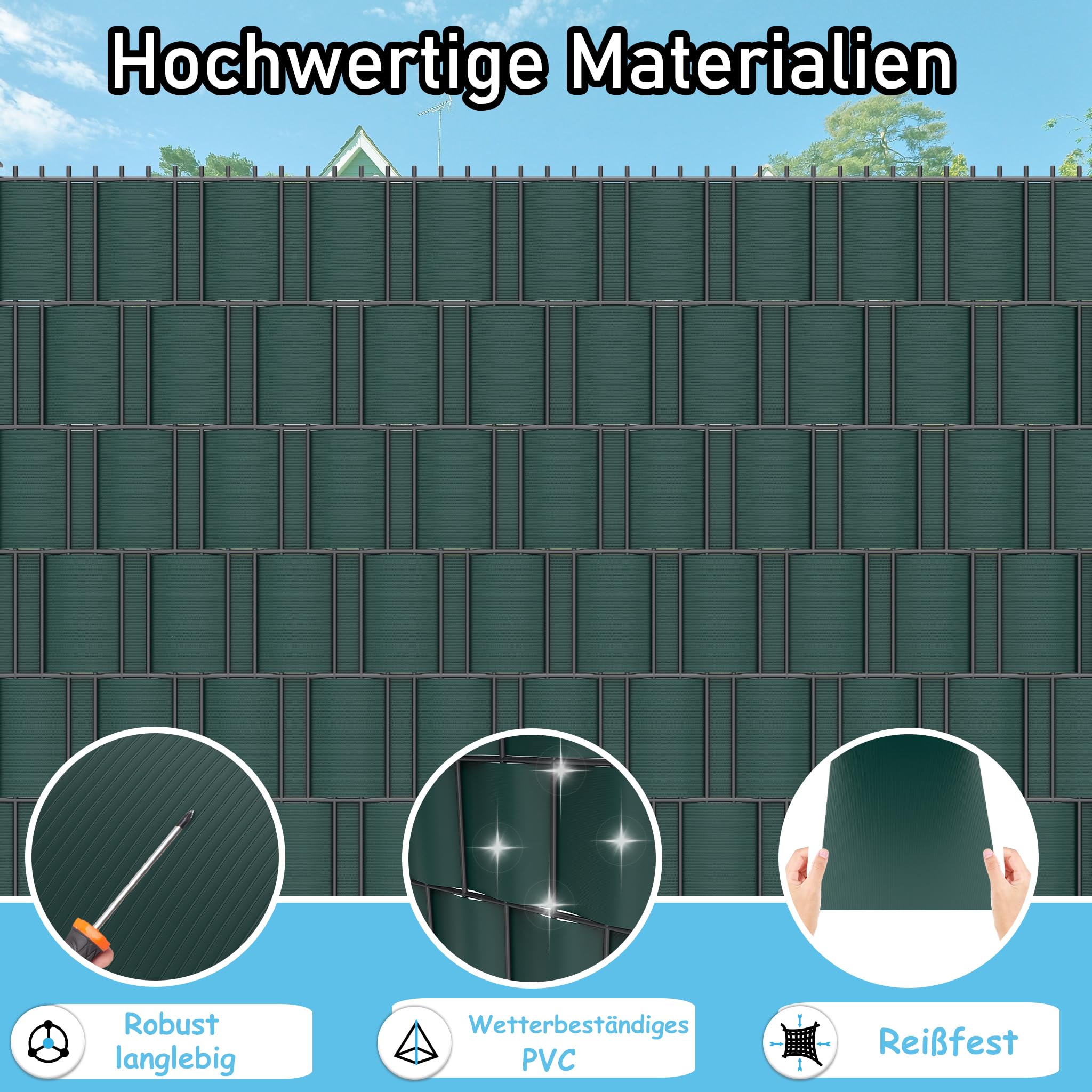 KESSER® PVC Sichtschutzstreifen Sichtschutz