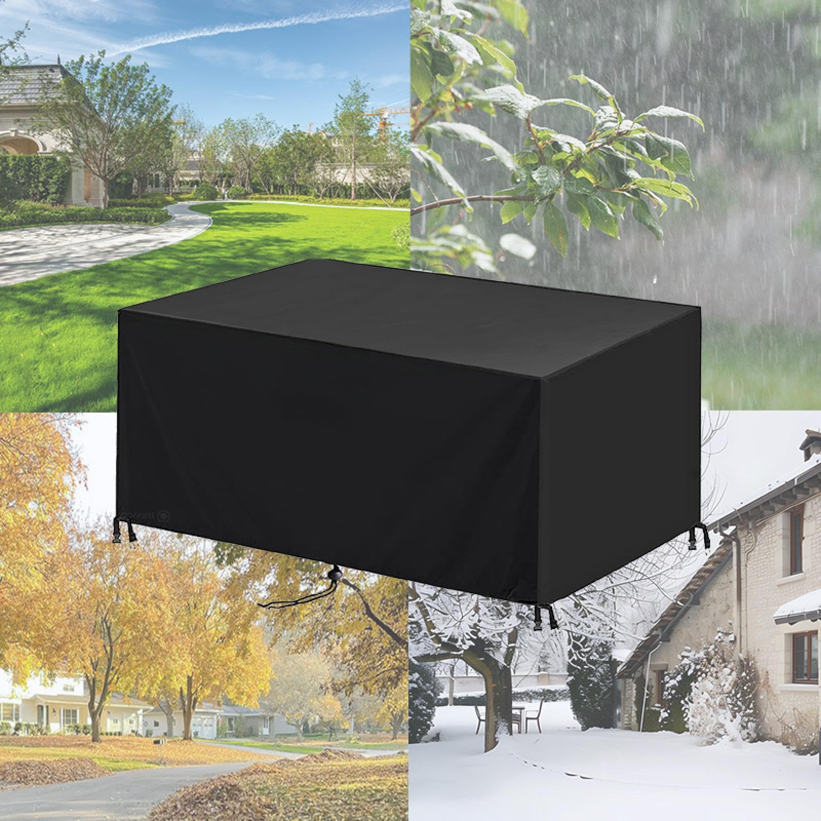 Covers for Outside Garden Furniture 175x85cm Patio Table Covers Waterproof for Outside,Large Patio Set Cover,Waterproof Covers ,420d Oxford Fabric Cube Outdoor Furniture Covers 175x85x94cm/LxWxH