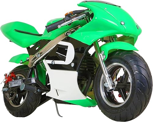 HOVER HEART Mini bicicleta de bolsillo para niños, modelo G00002 de 40 CC de 4 tiempos con neumático todoterreno, suspensiones, frenos de disco,