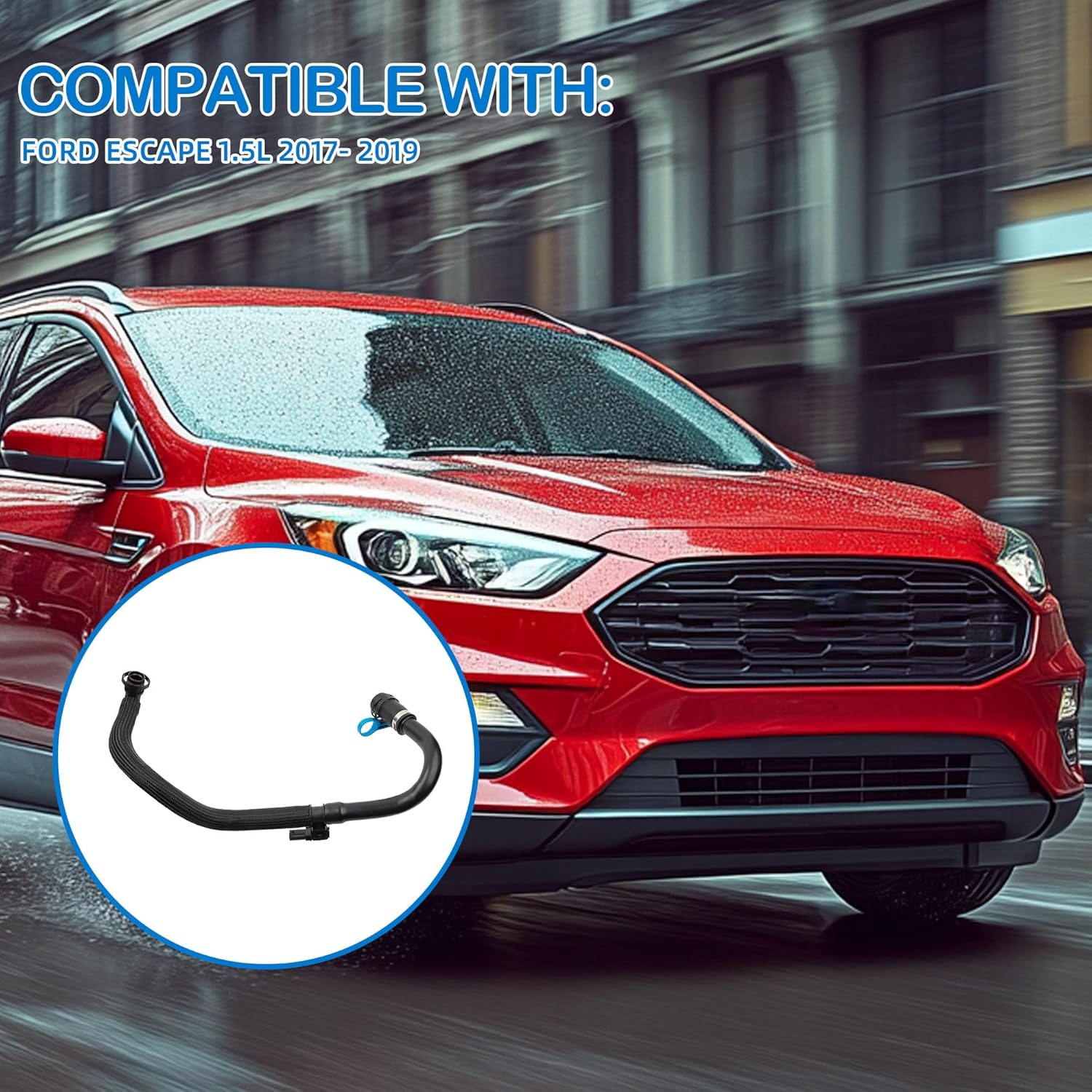 PCV Valve Breather Tube Hose with Sensor Compatible with Ford Escape 2017-2019 1.5L Replace 46134 6A664 GV6Z6A664B KCV305 PCV0100 V631 PCV0100 2-9753 EMH098 PCV768
