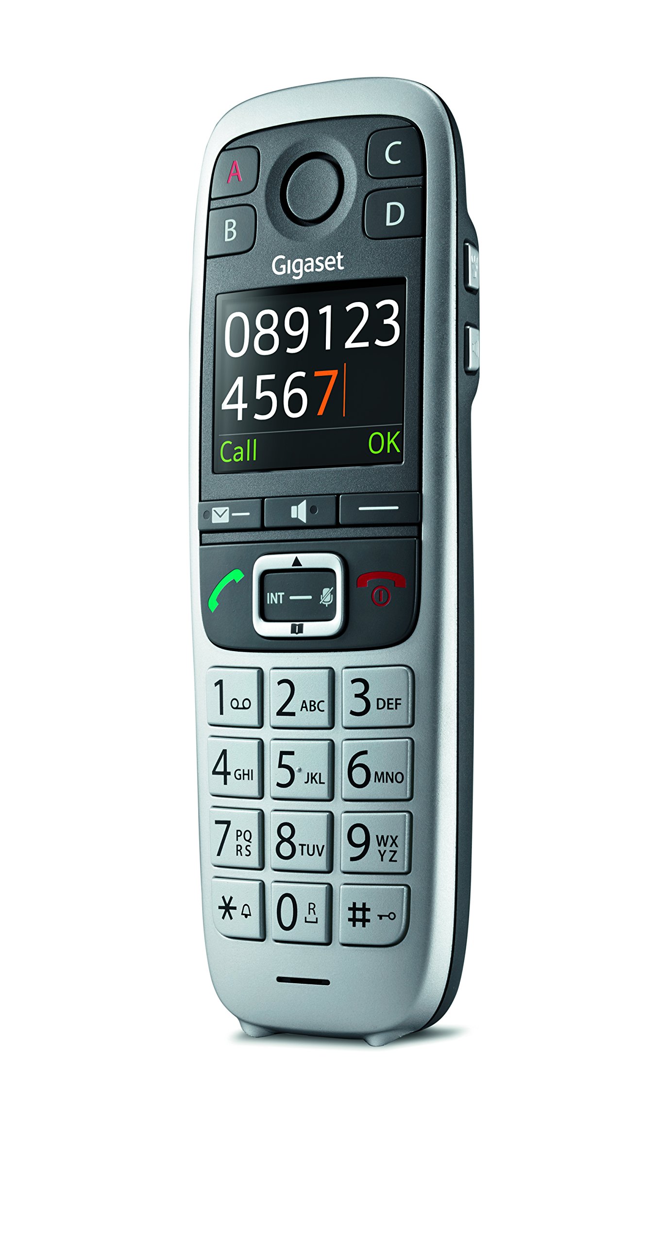 Gigaset E550A Téléphone sans fil DECT/GAP avec répondeur Argent