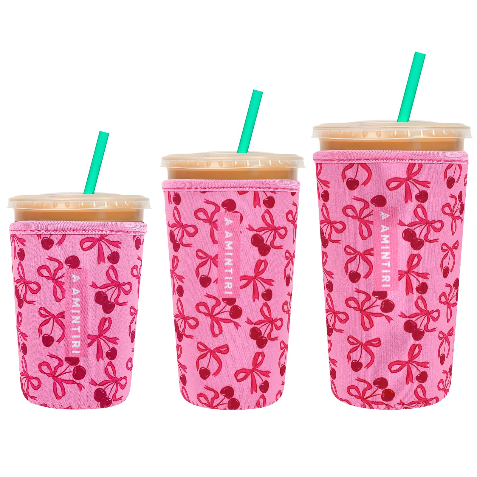 Reusable Insulator Neoprene Sleeve for Iced Coffee &amp; Cold Soda
